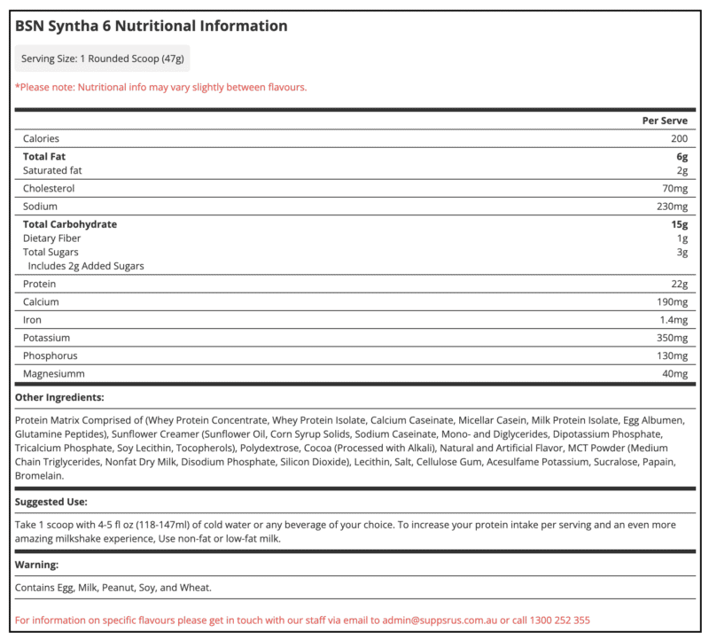 BSN Syntha 6 Protein Powder - Image 2