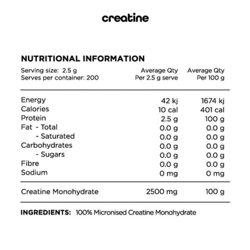 100% MICRONISED CREATINE MONOHYDRATE BY SWITCH NUTRITION - Image 2