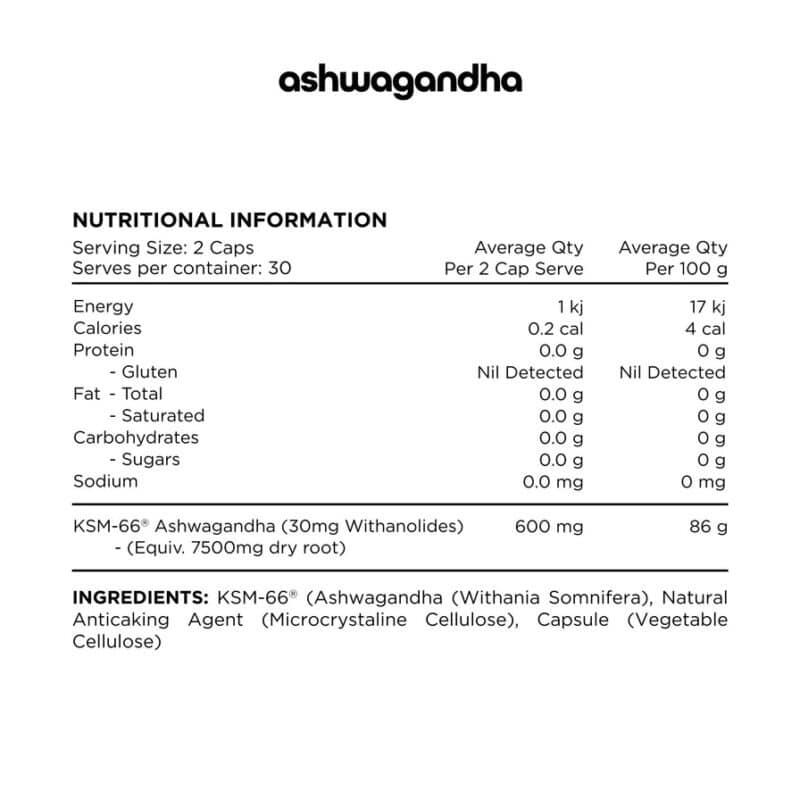 Ashwagandha Capsules By Switch Nutrition - Image 2