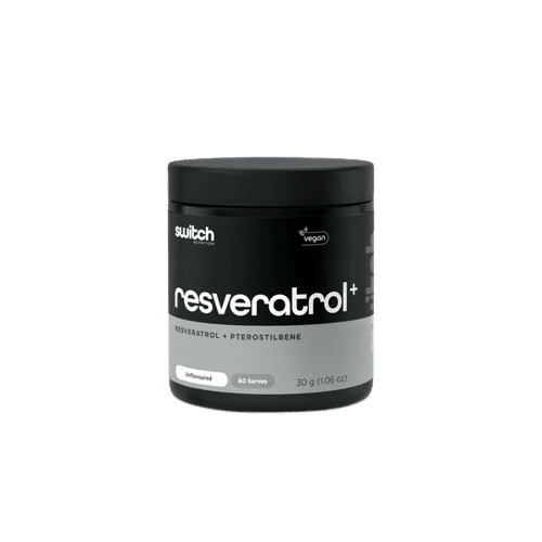 Resveratrol+ By Switch Nutrition Experience the powerful synergy and health benefits in Resveratrol+. Designed to promote longevity, enhance cellular health,